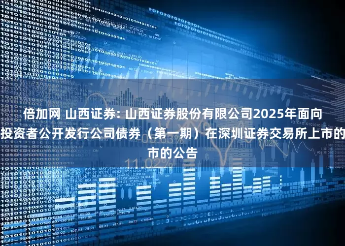 倍加网 山西证券: 山西证券股份有限公司2025年面向专业投资者公开发行公司债券(第一期)在深圳证券交易所上市的公告