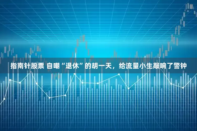 指南针股票 自嘲“退休”的胡一天，给流量小生敲响了警钟